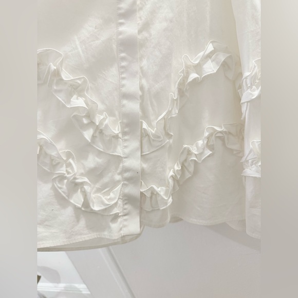 LELA ROSE Ruffle Shirt Dress - Picture 4 of 4